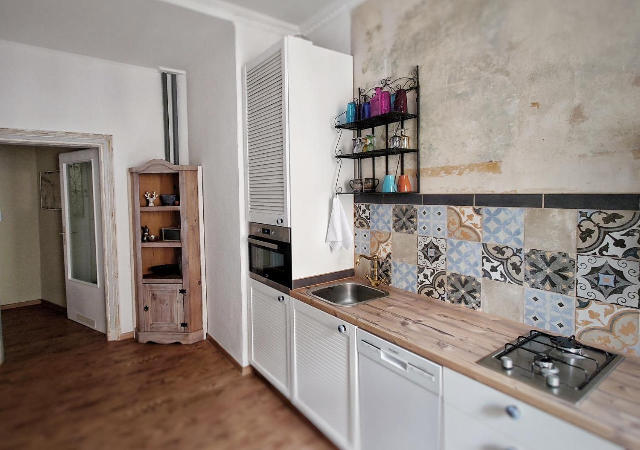 Flat In Neo Country Style Aus Gruenderzeit Bis 6 Person Lägenhet Leipzig Exteriör bild