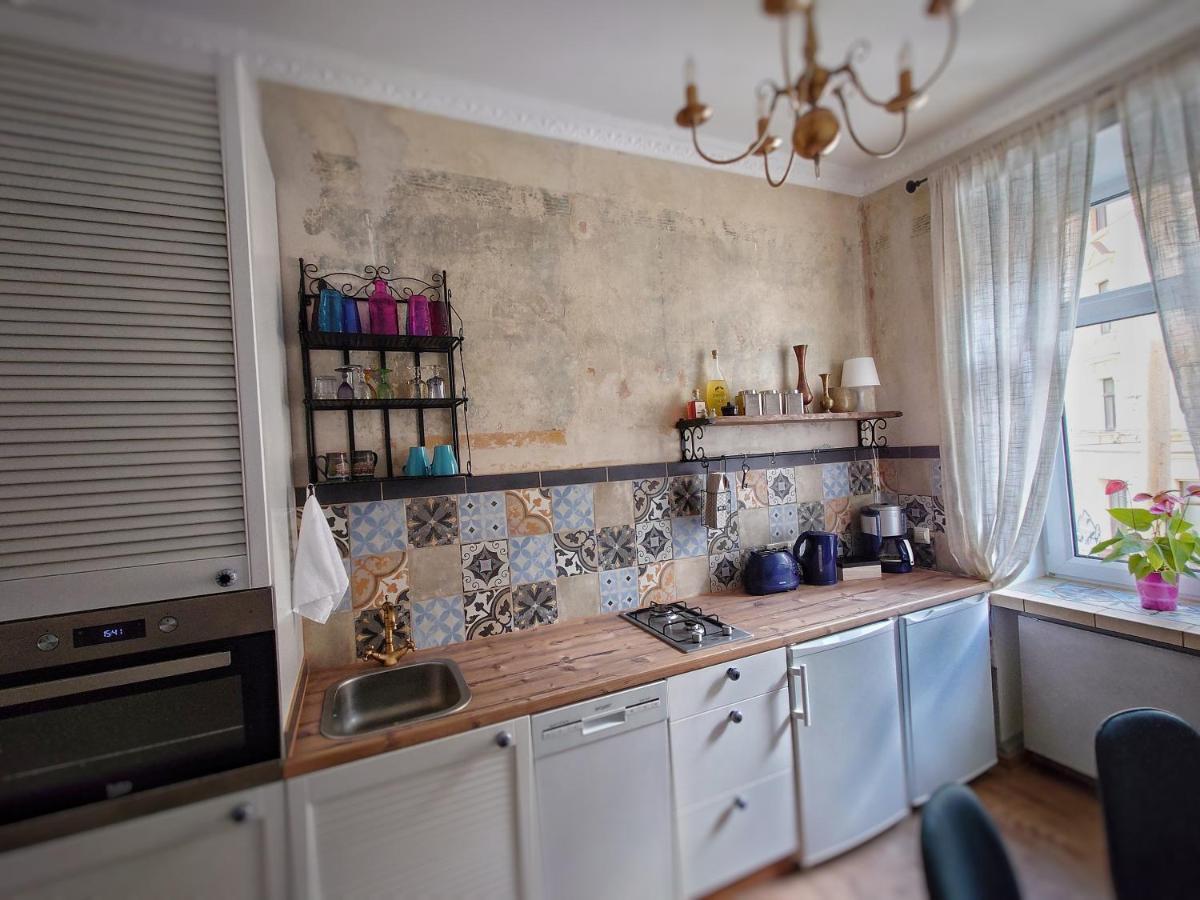 Flat In Neo Country Style Aus Gruenderzeit Bis 6 Person Lägenhet Leipzig Exteriör bild